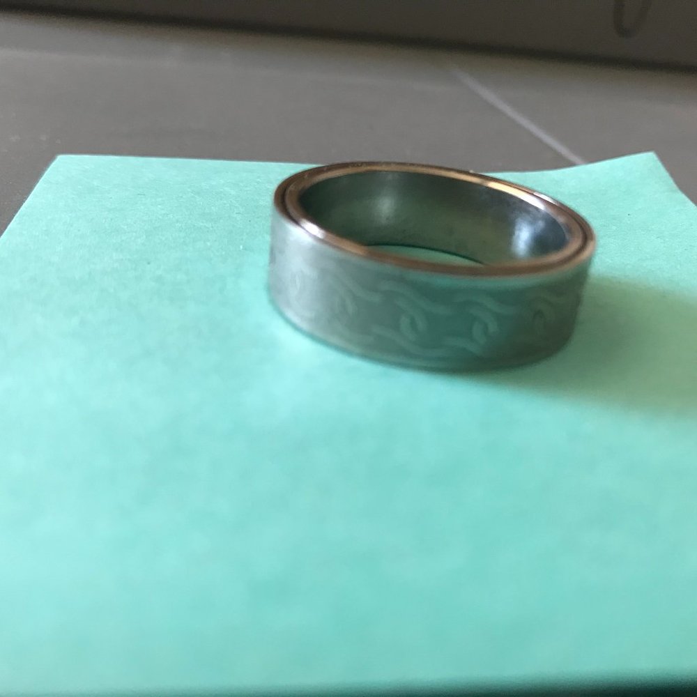 Stainless Steel Rotatable Men Ring